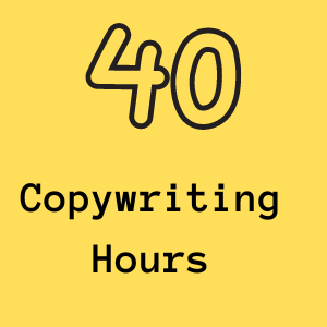 40 hours of copywriting services